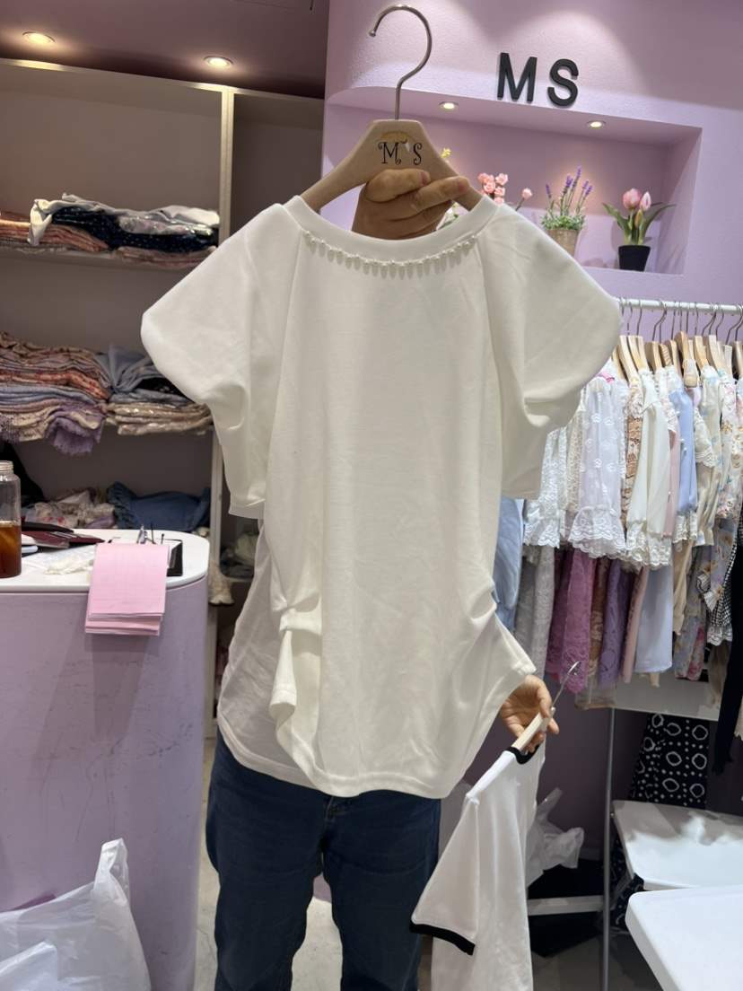 MS韓國直郵女裝新品真品時尚職業休閑24春夏熱賣人氣推薦T恤MST恤