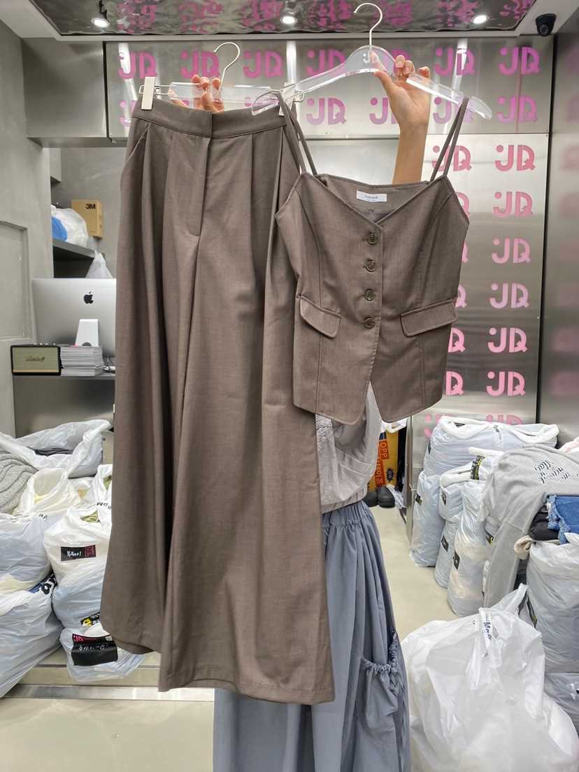 Judyque韓國直郵東大門實拍女裝新款休閑推薦職業時尚24春夏套裝JUDYQUE套裝