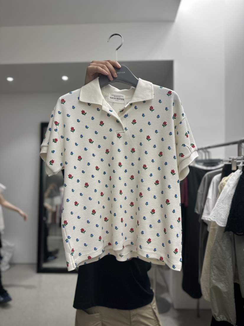 TARABY MOTION直郵韓國代購女裝新款職業24春夏推薦休閑T恤TARABY MOTIONT恤