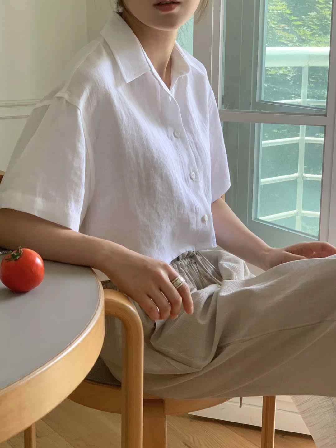 UNCOVER韓國直郵女裝新款職業時尚休閑熱賣人氣24春夏襯衫蕾絲衫UNCOVER襯衫/蕾絲衫