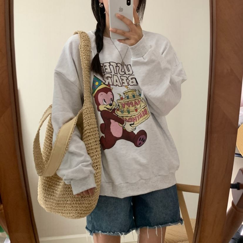 FROMJINI韓國直郵女裝新款推薦人氣職業時尚熱賣真品休閑衛衣FROMJINI衛衣