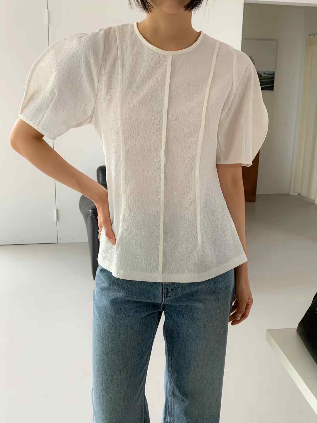 CAROL韓國直郵東大門代購女裝新品人氣休閑真品時尚襯衫蕾絲衫CAROL襯衫/蕾絲衫