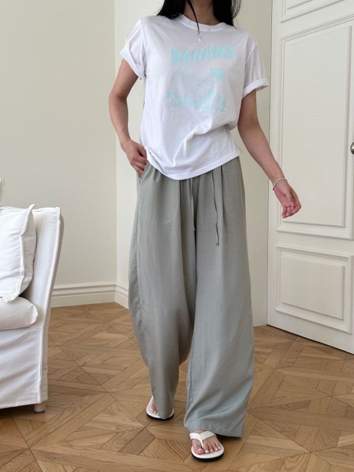 VAINLLA韓國直郵東大門實拍女裝新款時尚24春夏推薦休閑褲RE:FRESH休閑褲