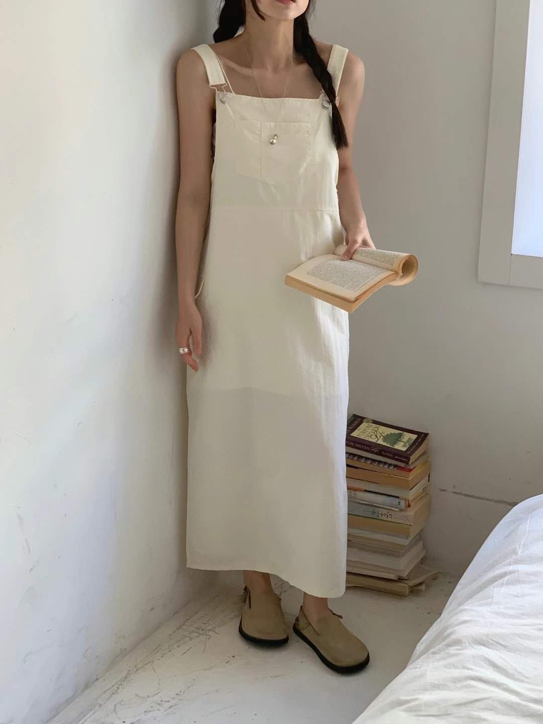 REFLEUR直郵韓國代購女裝新款人氣休閑24春夏時尚職業連衣裙EVERY MOMENT連衣裙