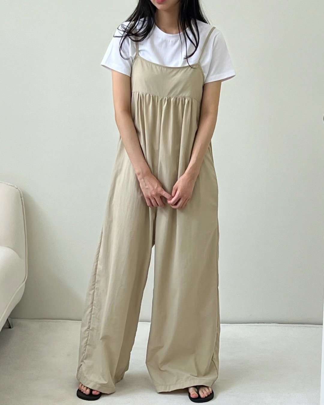TTEROO-떼루-T直郵韓國代購女裝新款真品推薦熱賣24春夏背帶褲tteroo&terroir背帶褲