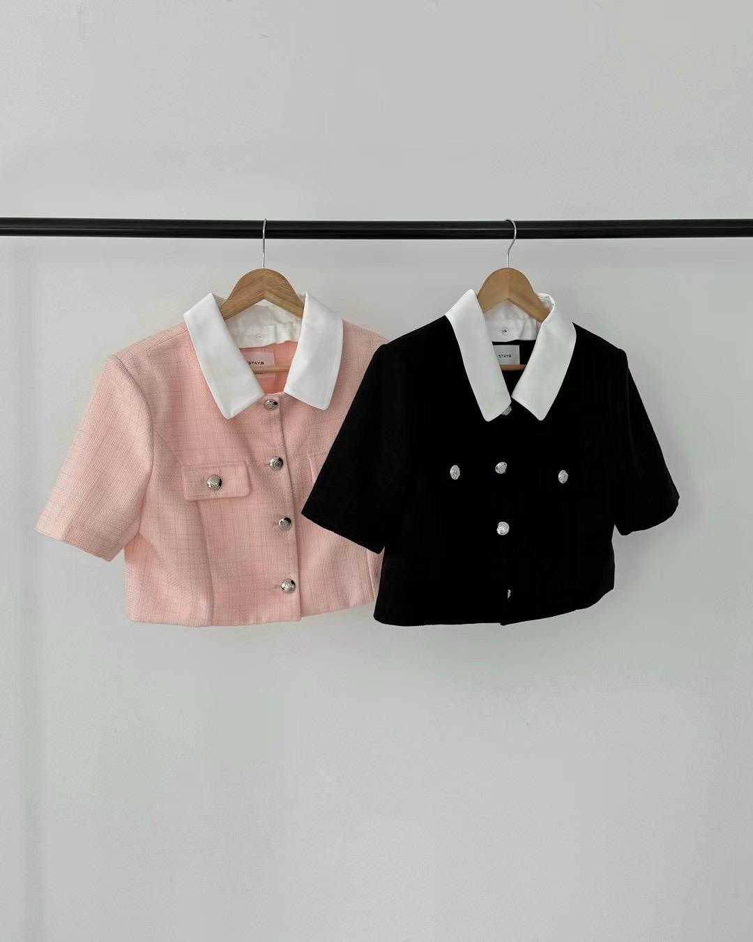 STAY.B直郵韓國代購女裝新品時尚熱賣人氣休閑職業24春夏夾克CLEVERGARDEN夾克