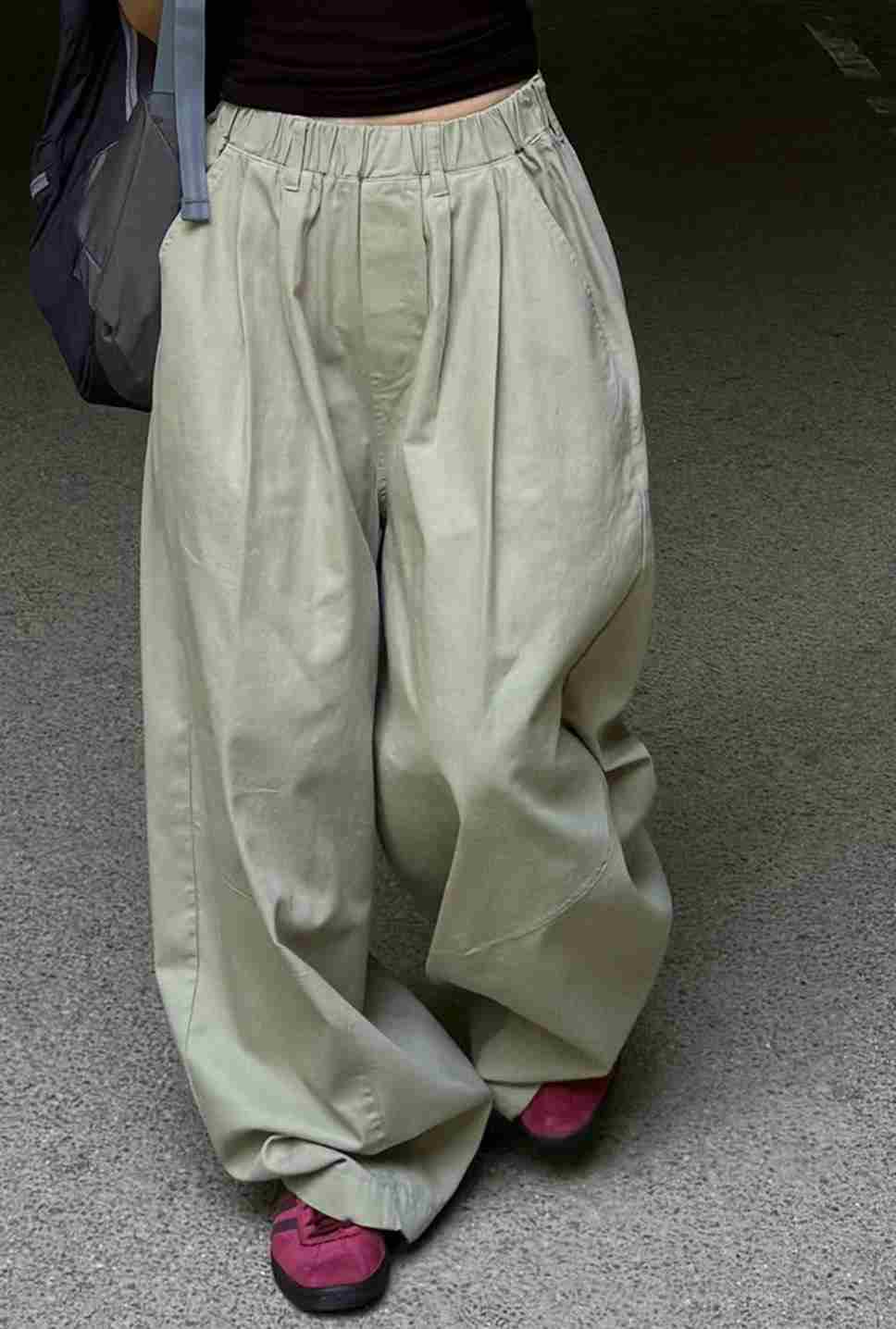 1OR2直郵韓國代購女裝新品人氣推薦真品時尚24春夏休閑褲OOTJ/1OR2休閑褲