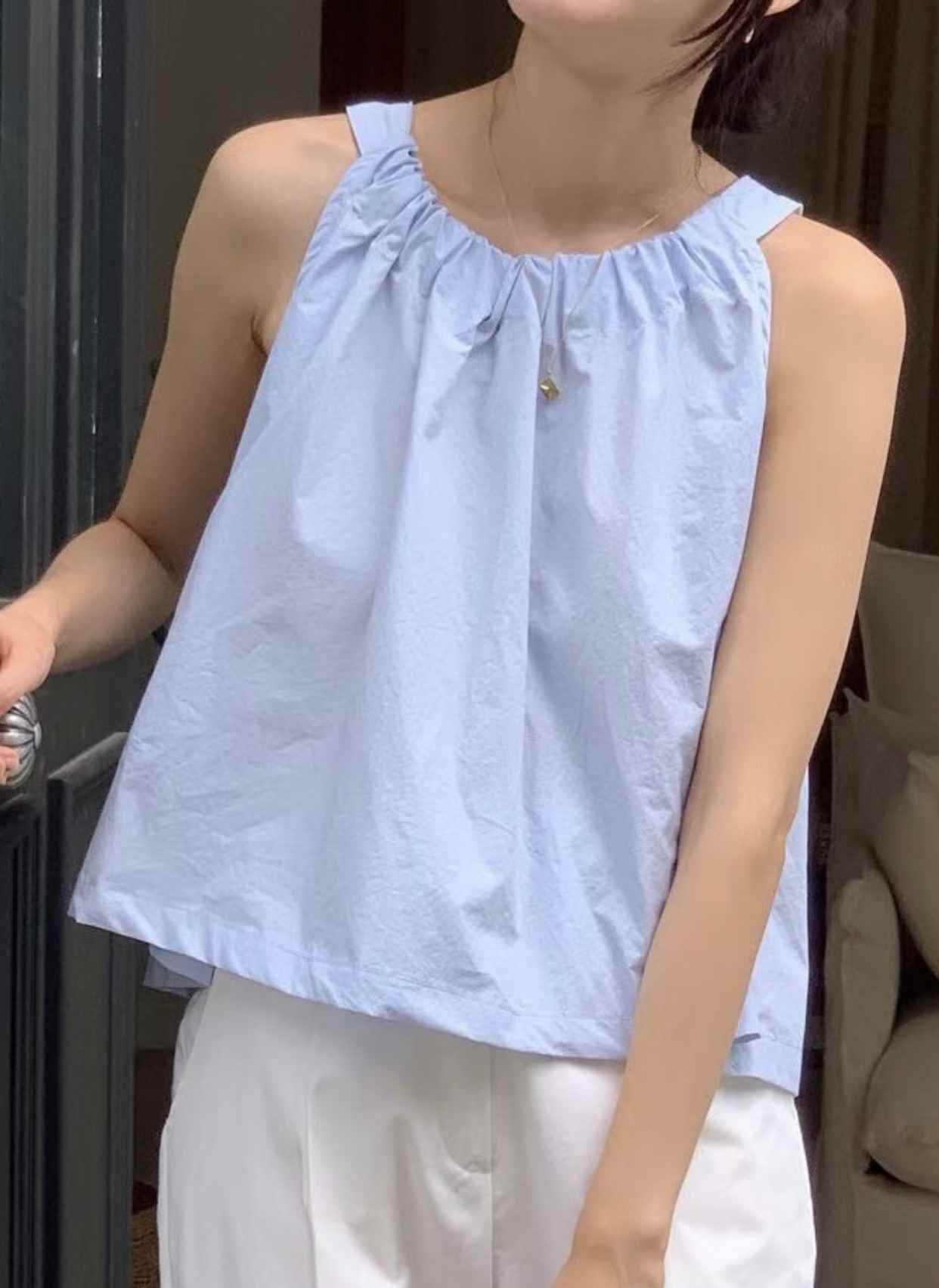THE LIB直郵韓國代購女士新款24秋夏時尚人氣襯衫蕾絲衫THE LIB襯衫/蕾絲衫