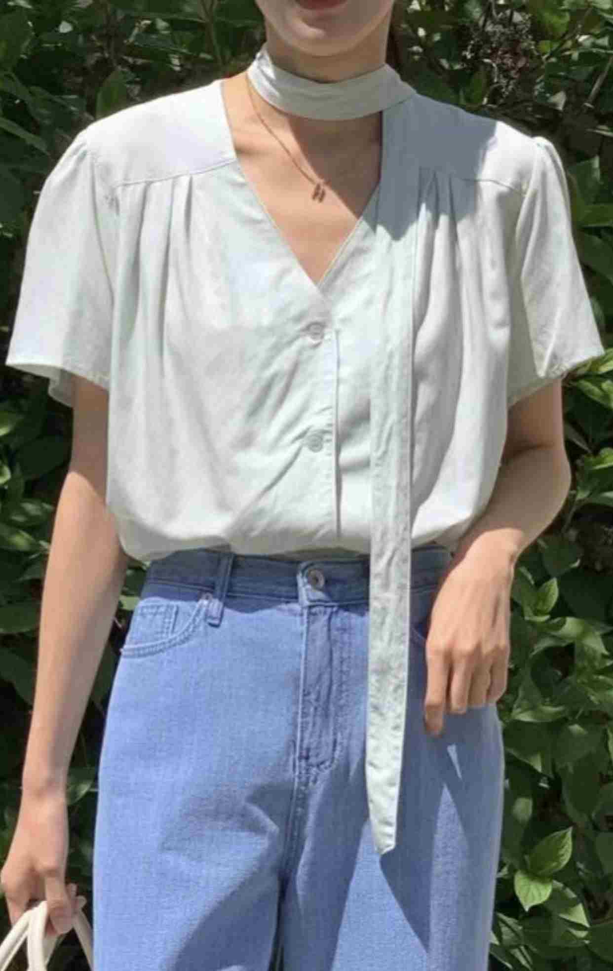 THE LIB直郵韓國代購女士新品熱賣人氣24秋夏襯衫蕾絲衫THE LIB襯衫/蕾絲衫