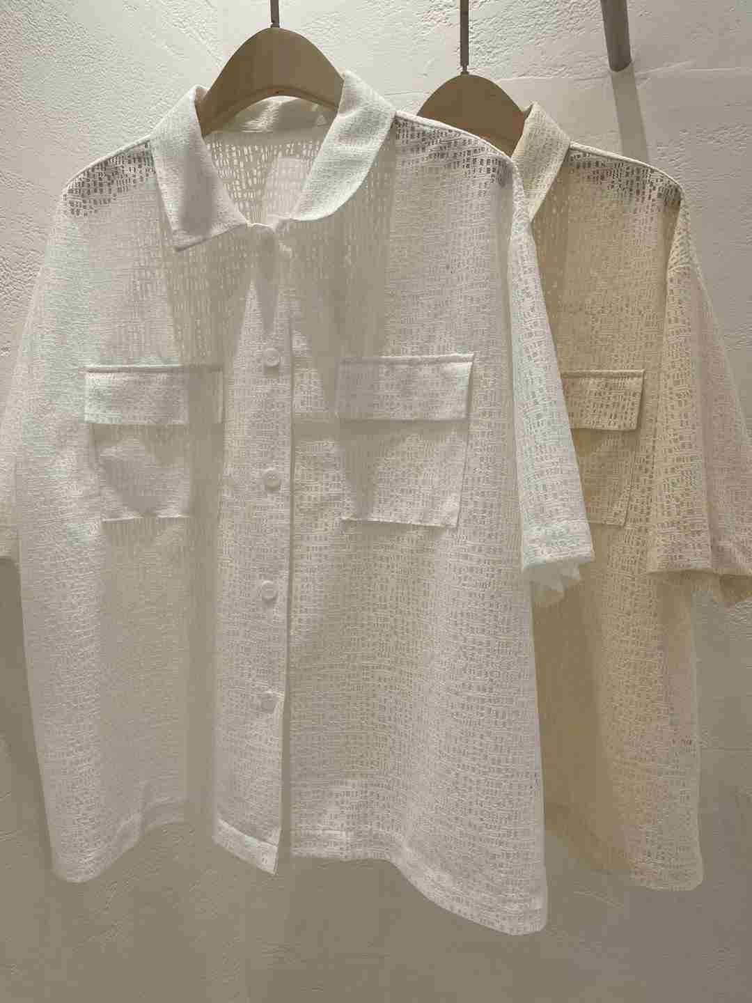 TON80韓國直郵東大門實拍女裝新品職業24秋夏襯衫蕾絲衫TON80襯衫/蕾絲衫