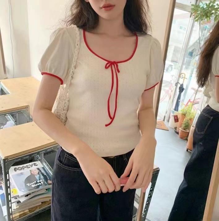 ELINVI韓國直郵東大門實拍女裝新款人氣職業真品24秋夏針織衫ELINVI針織衫