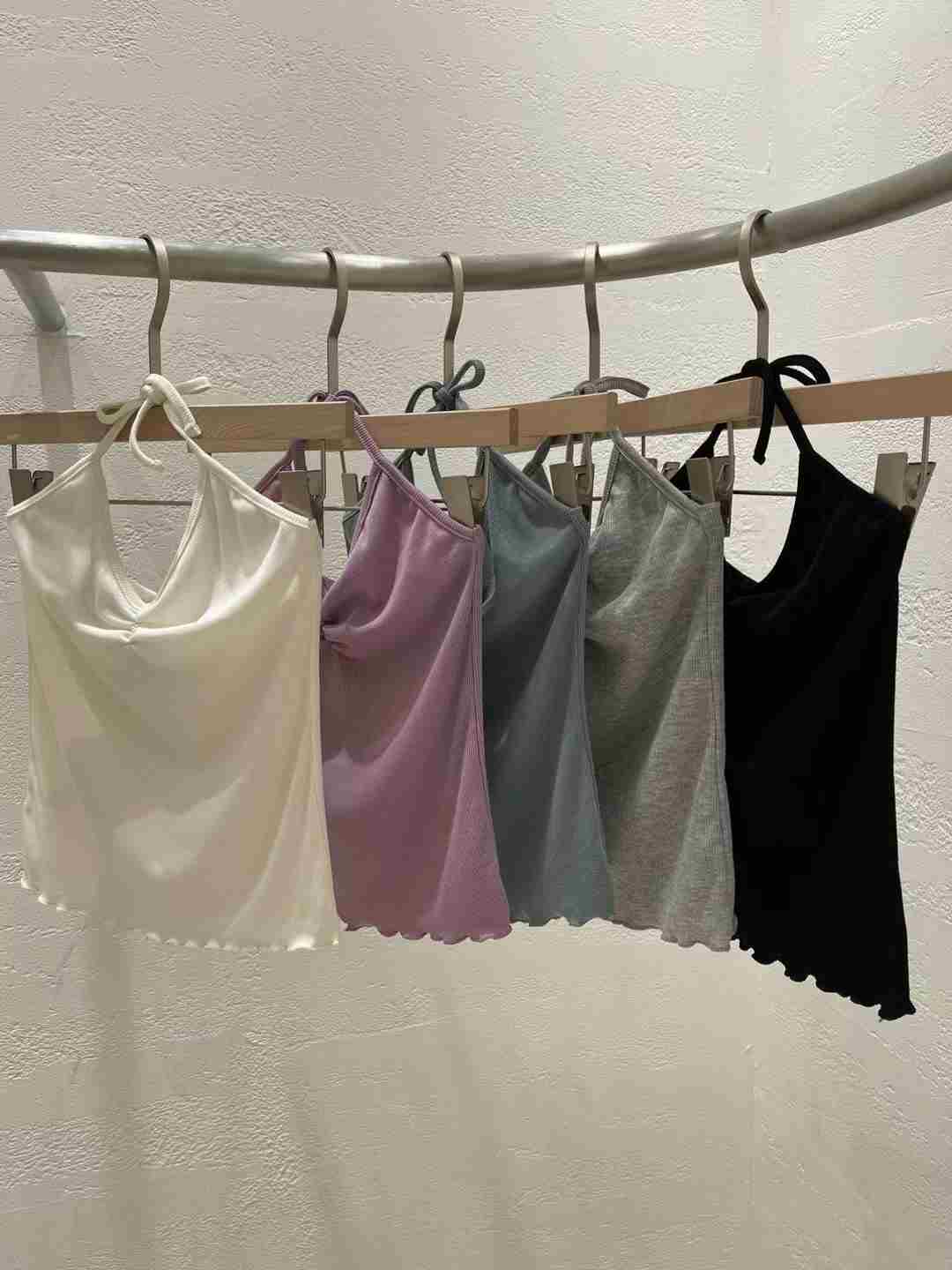 TON80韓國直郵女裝新品職業熱賣休閑推薦24秋夏吊帶背心TON80吊帶/背心