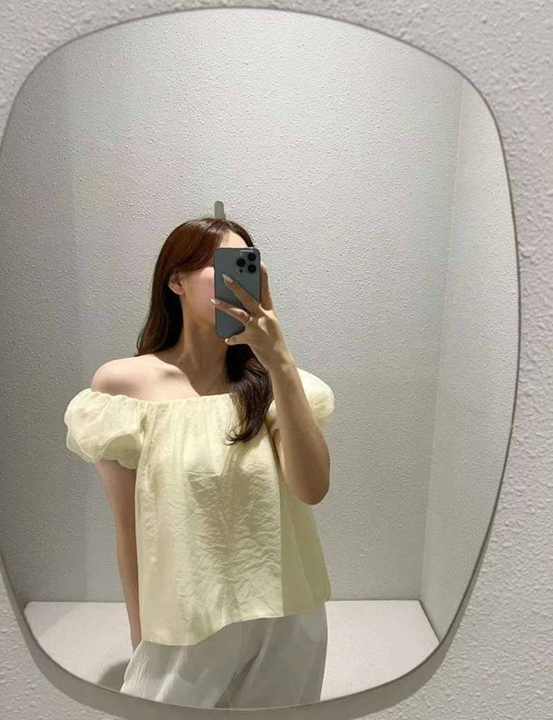 LAFLOR韓國直郵東大門實拍女士新品職業24秋夏襯衫蕾絲衫LAFLOR襯衫/蕾絲衫