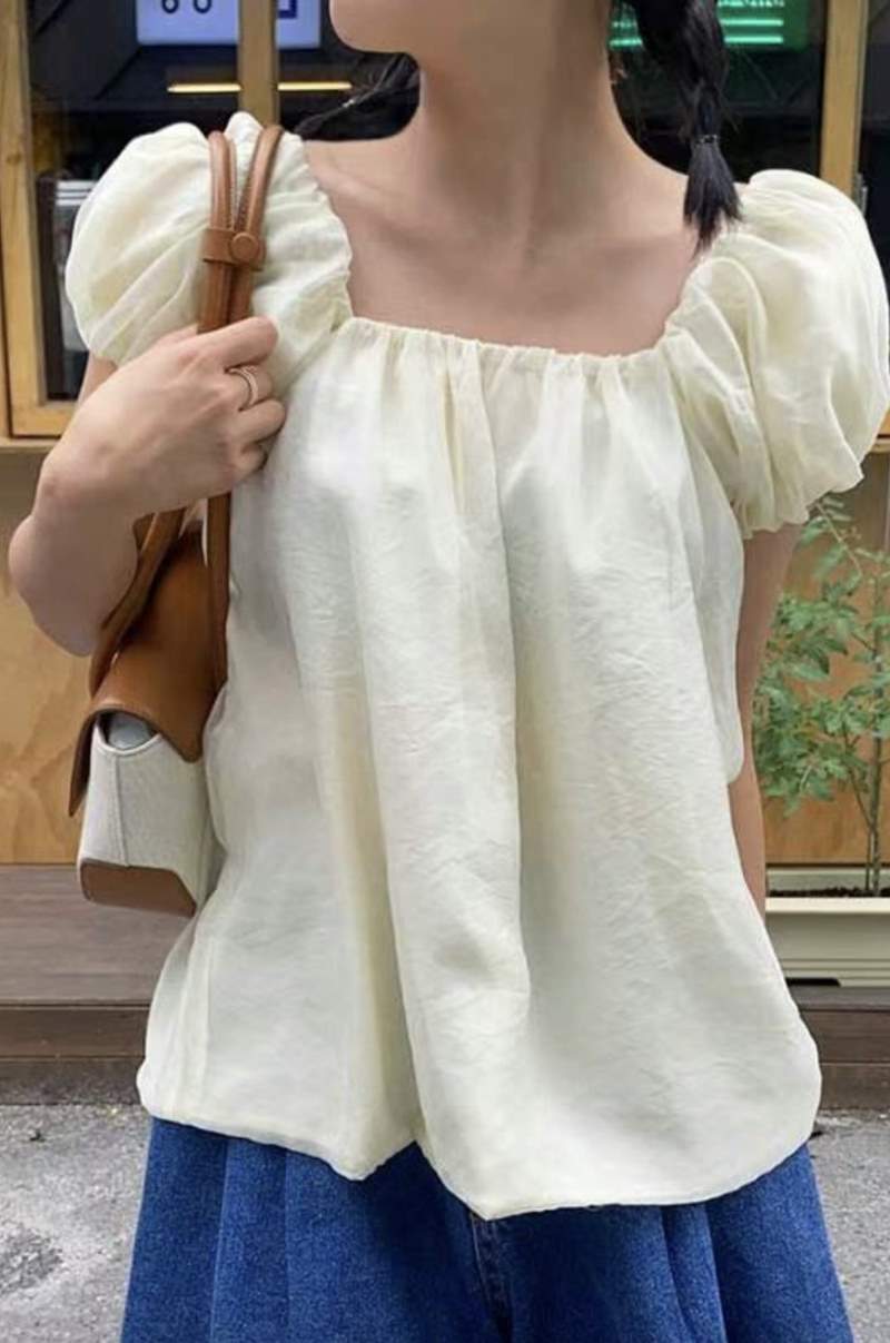 LAFLOR韓國直郵女裝新品熱賣時尚真品24秋夏職業襯衫蕾絲衫LAFLOR襯衫/蕾絲衫