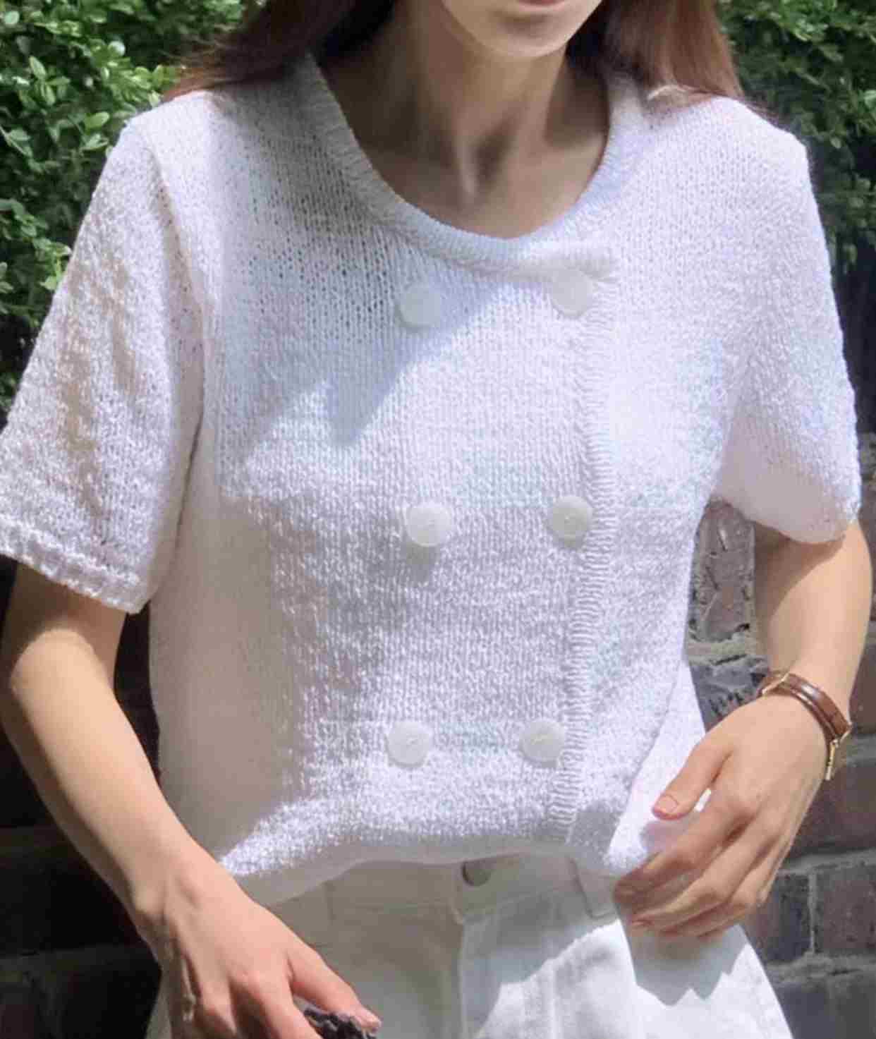 NEUF NINE直郵韓國代購女裝新品職業時尚24春夏人氣針織衫NEUF NINE針織衫