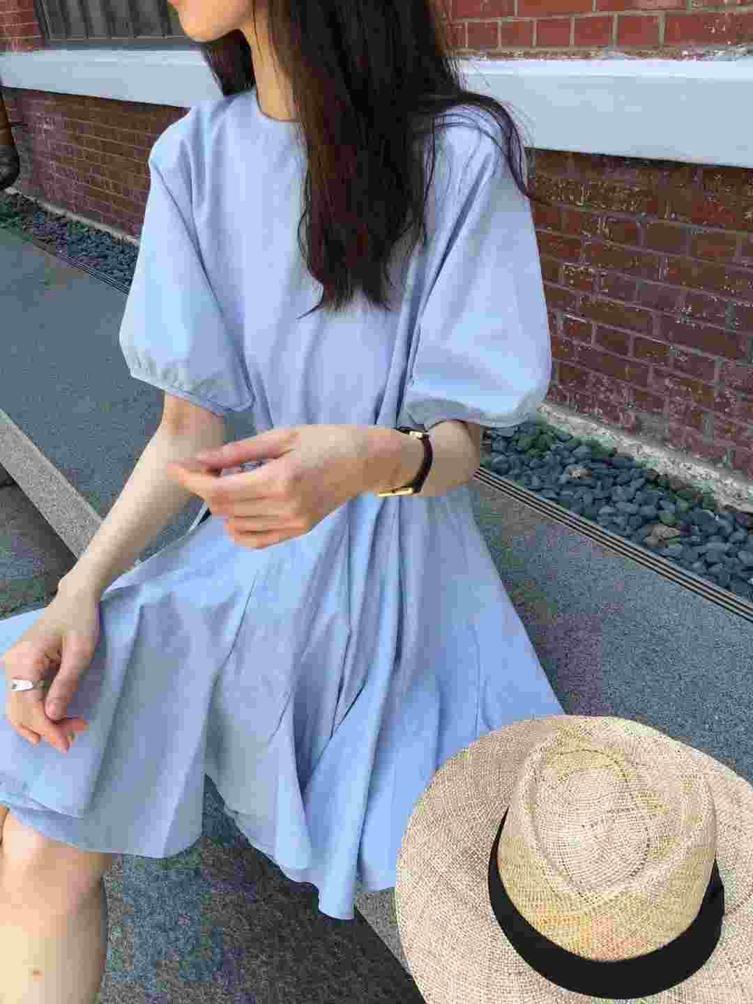 NEUF NINE直郵韓國代購女裝新品推薦24春夏連衣裙含腰帶NEUF NINE連衣裙