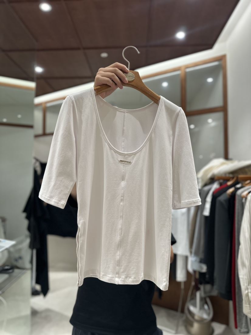 Tempting直郵韓國代購女裝新品24春夏熱賣休閑職業T恤秋款TEMPTINGT恤