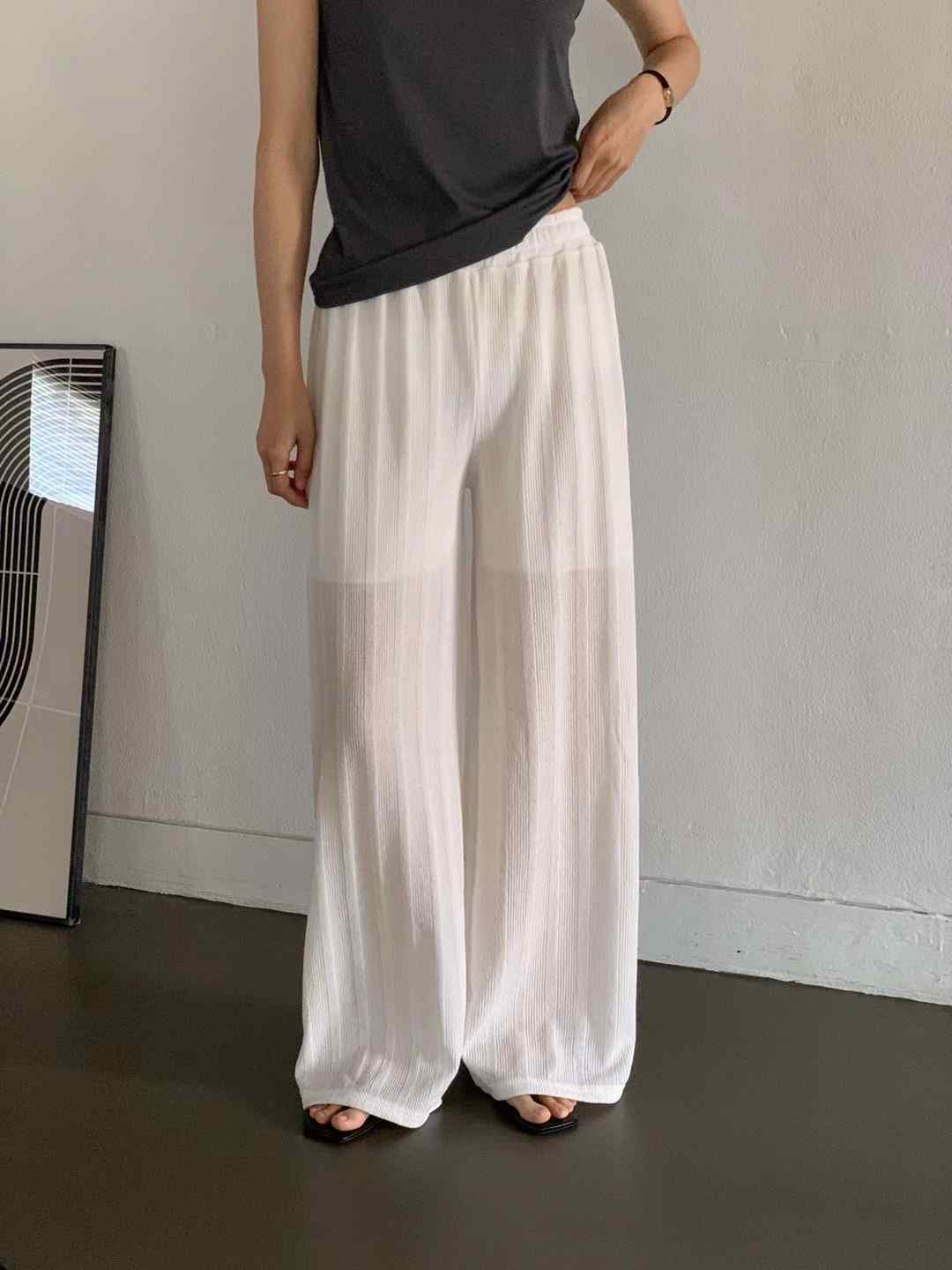 MORGAN韓國直郵女士新款真品24秋夏推薦時尚職業人氣休閑褲BABY SALON休閑褲
