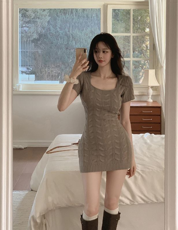BELLE直郵韓國代購女裝新品熱賣推薦職業時尚休閑人氣連衣裙BE_LLE連衣裙