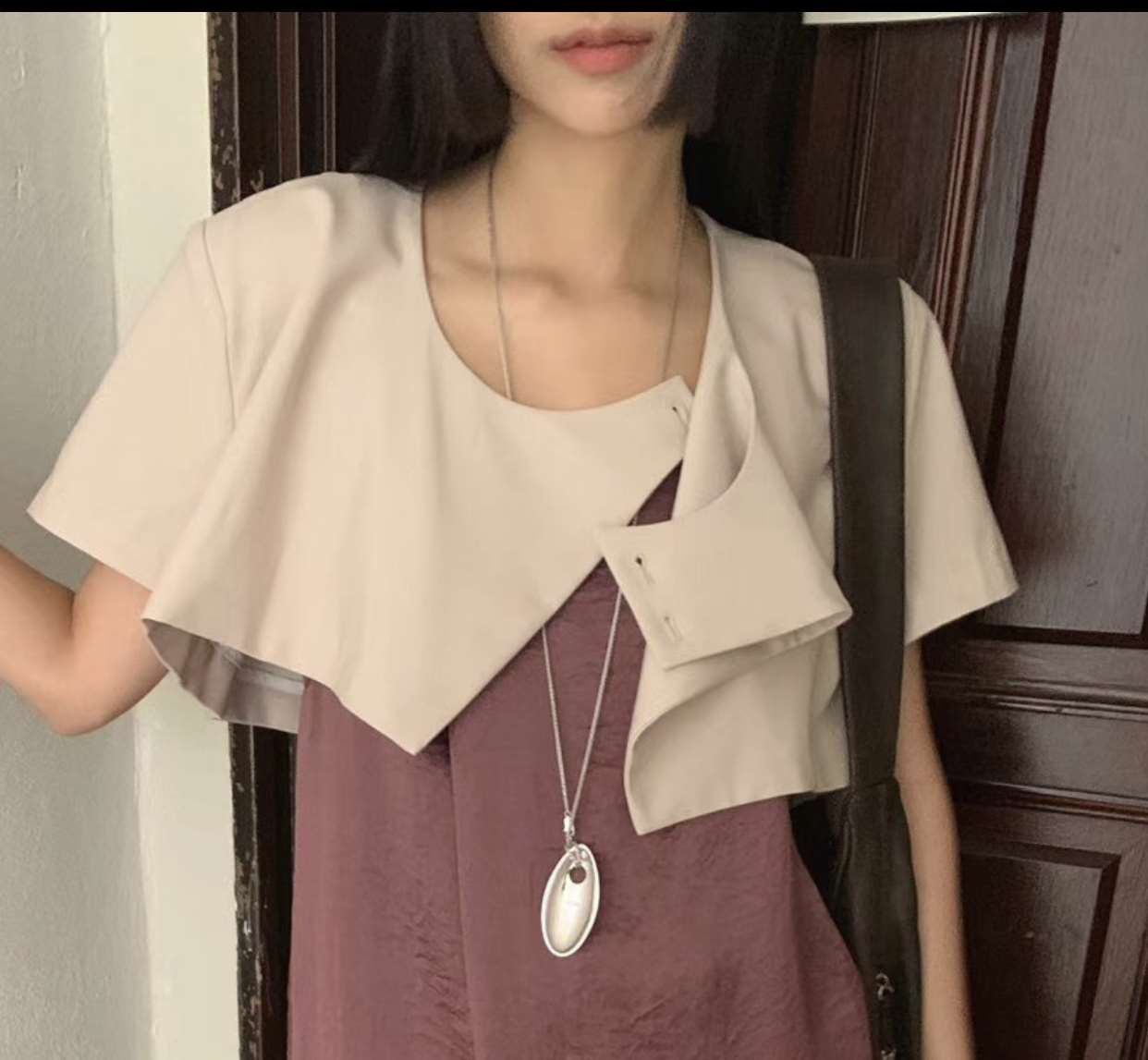 OWL直郵韓國代購女裝新品職業休閑熱賣真品24春夏時尚夾克OWL夾克