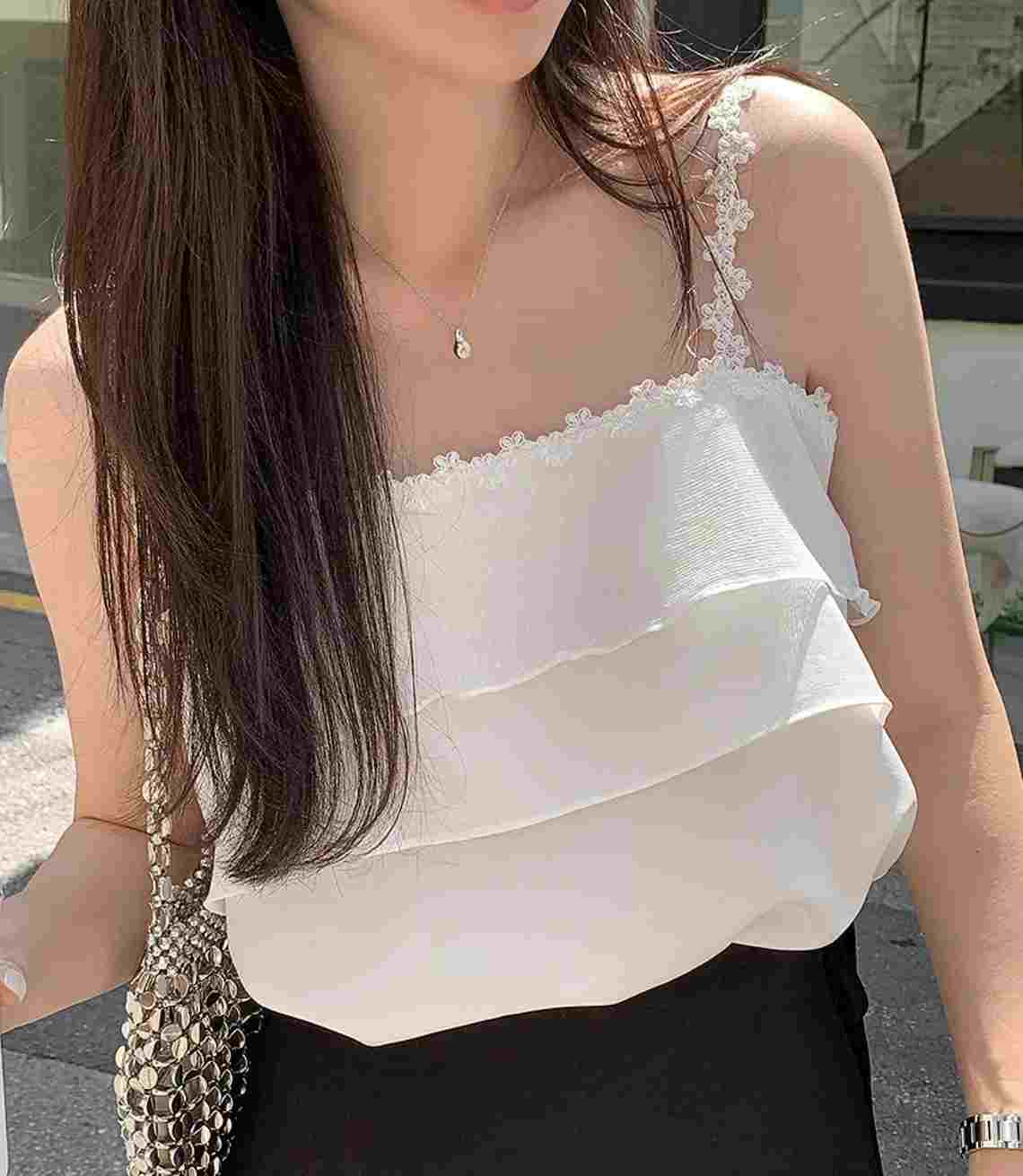 HAY KNOCK-헤이노크-OT韓國直郵女裝新款休閑熱賣吊帶背心HAY KNOCK吊帶/背心