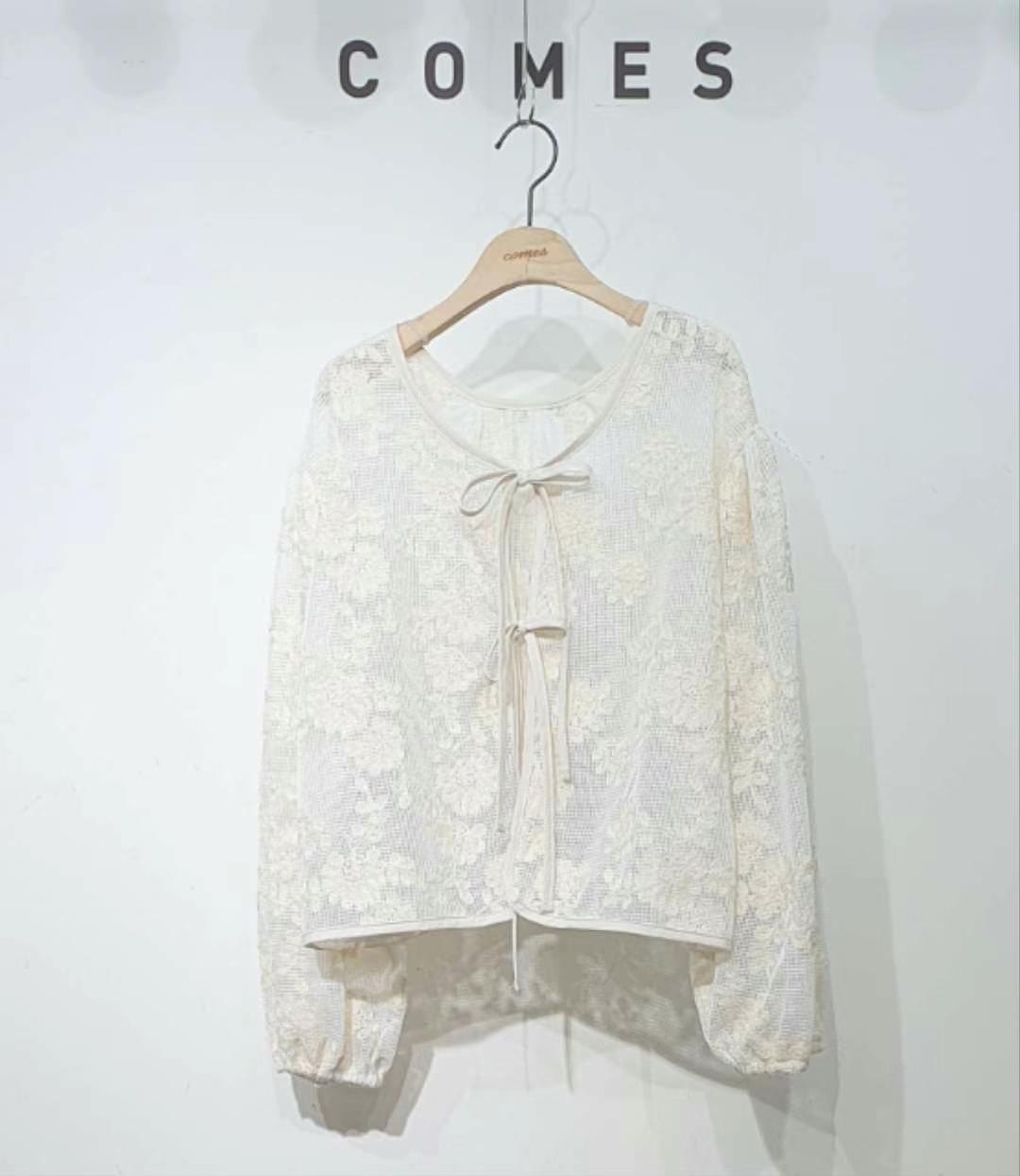 COMES-컴즈-OT韓國直郵女裝新品時尚職業真品人氣襯衫蕾絲衫COMES-ot襯衫/蕾絲衫