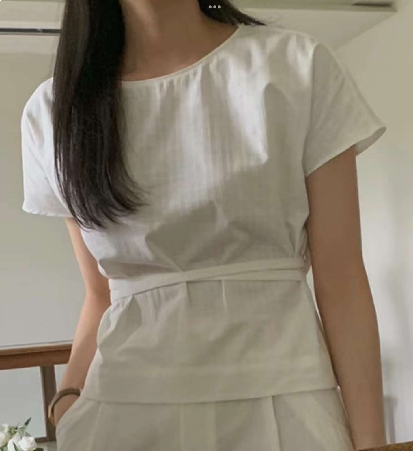DE ONDO直郵韓國代購女士新品時尚真品人氣24秋夏襯衫蕾絲衫DE ONDO襯衫/蕾絲衫