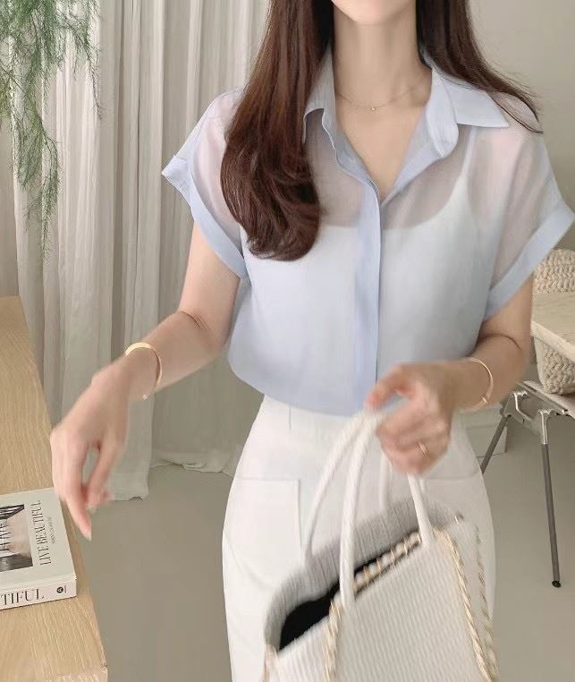 IF YOU韓國直郵東大門代購女士新品職業人氣休閑襯衫蕾絲衫IF YOU襯衫/蕾絲衫