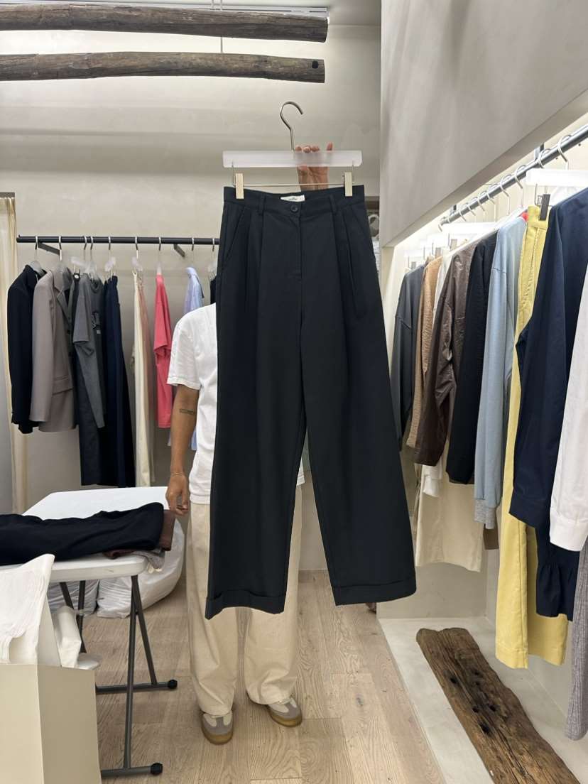 Waller直郵韓國代購女裝新款時尚24春夏真品人氣職業休閑褲NOTHING休閑褲