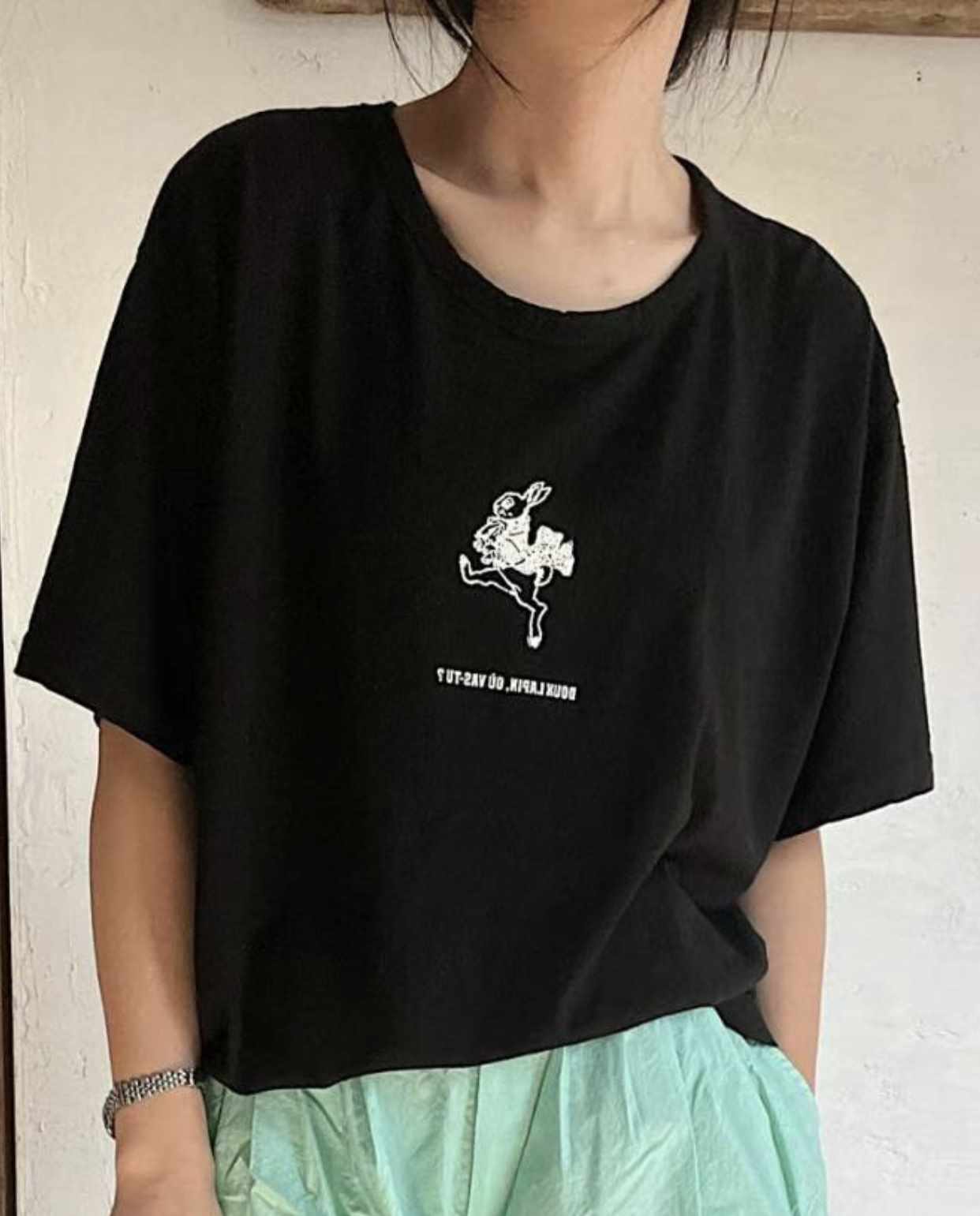 FEBRUUARY韓國直郵東大門代購女裝新款推薦真品熱賣職業T恤WOODENT恤