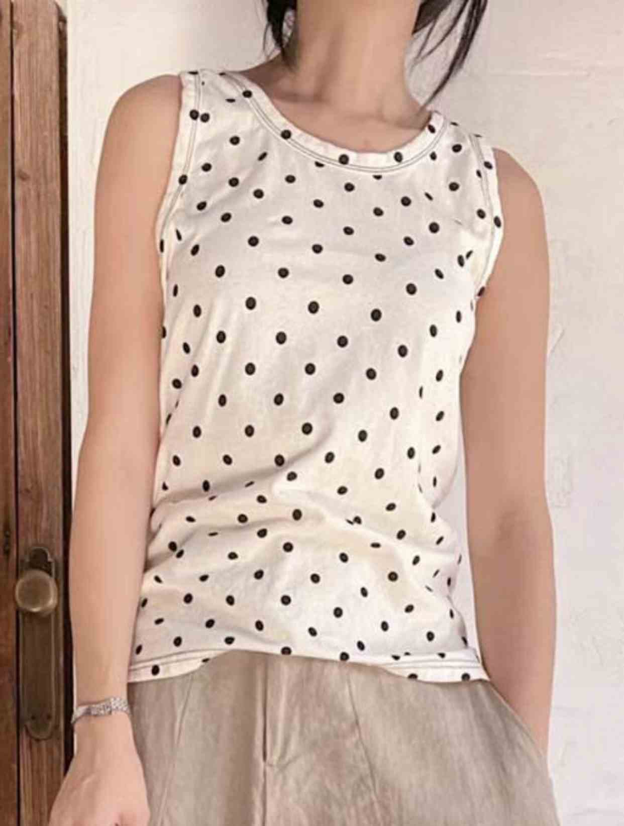 FEBRUUARY韓國直郵女裝新款時尚熱賣休閑職業24秋夏吊帶背心WOODEN吊帶/背心