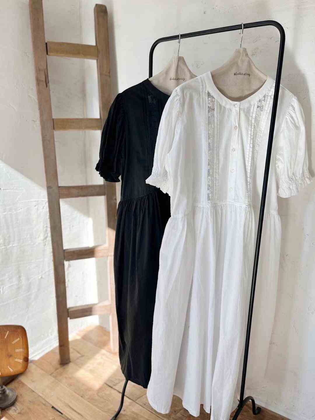 FEBRUUARY韓國直郵東大門實拍女裝新品推薦時尚職業人氣連衣裙WOODEN連衣裙