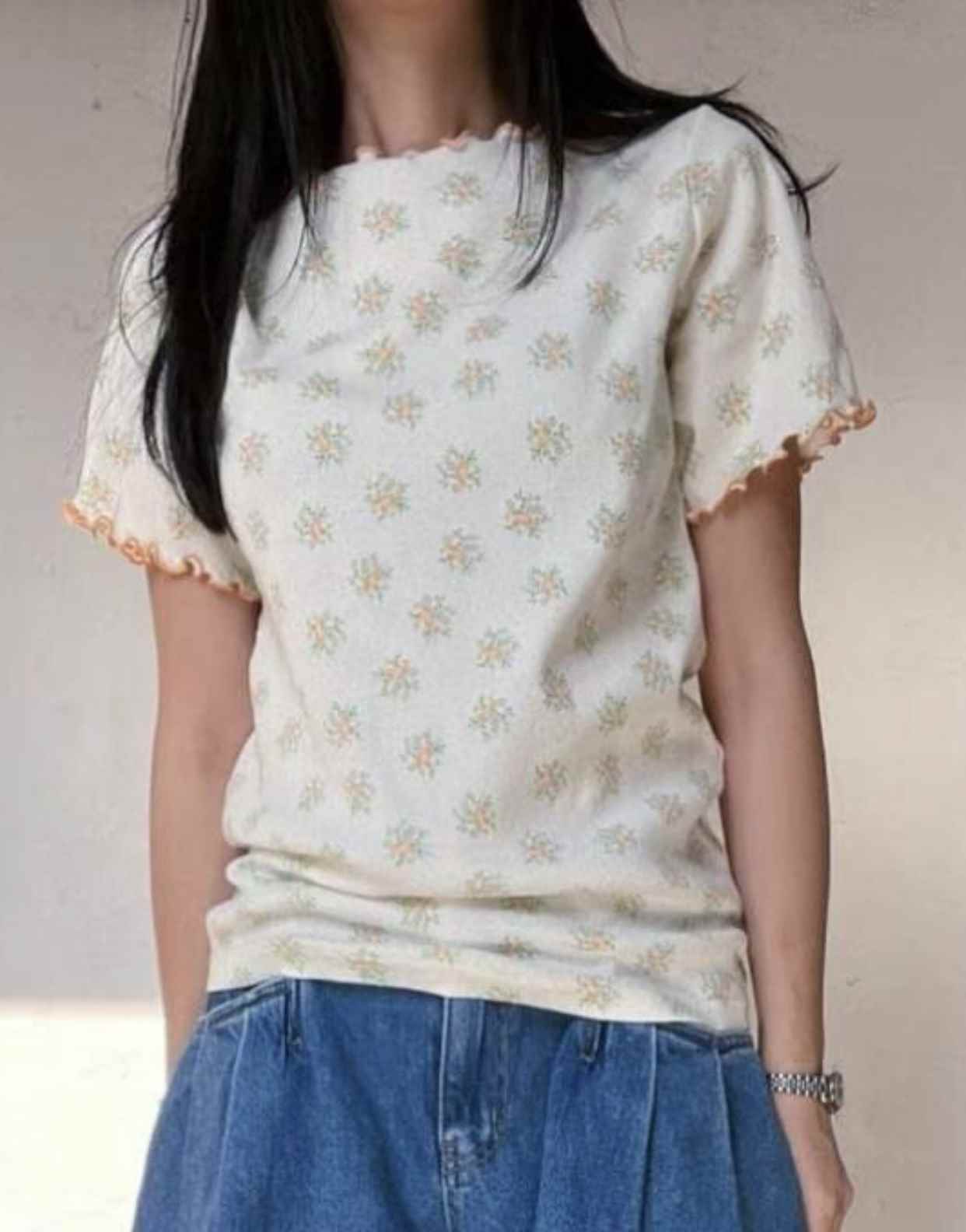 FEBRUUARY韓國直郵東大門實拍女裝新品休閑真品24秋夏T恤FEBRUUARYT恤