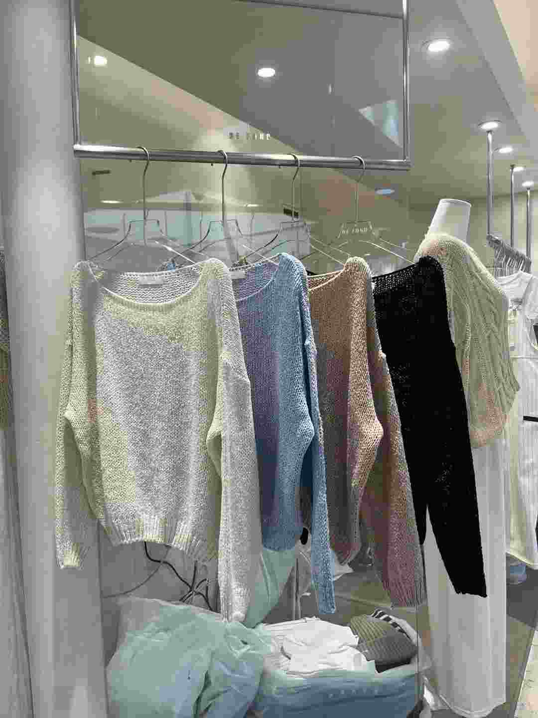 DE FOND韓國直郵東大門代購女裝新品時尚推薦針織衫亞麻寬松DE FOND針織衫