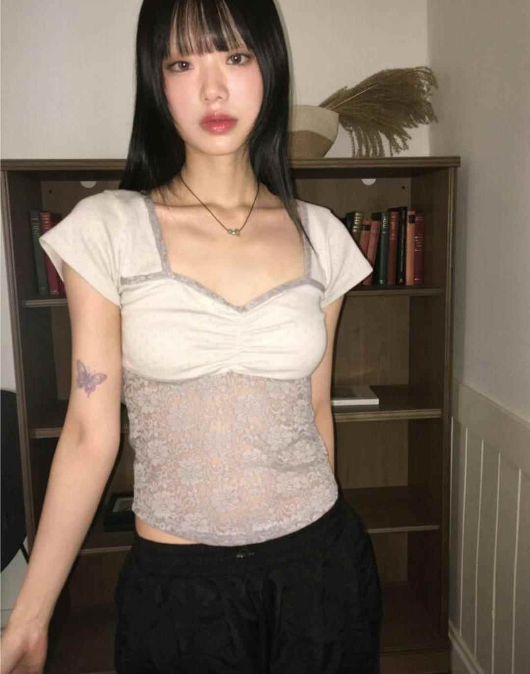 STREET直郵韓國代購女士新款職業推薦人氣時尚24秋夏真品T恤STREETT恤