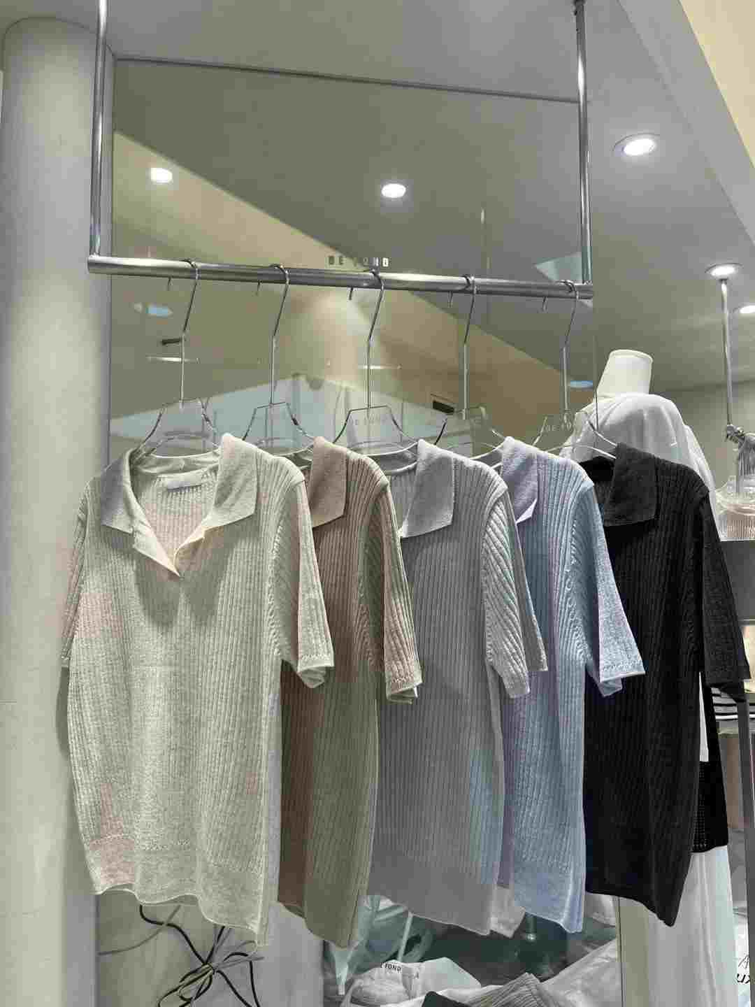 DE FOND韓國直郵東大門代購女士新品職業人氣針織衫亞麻羅紋DE FOND針織衫