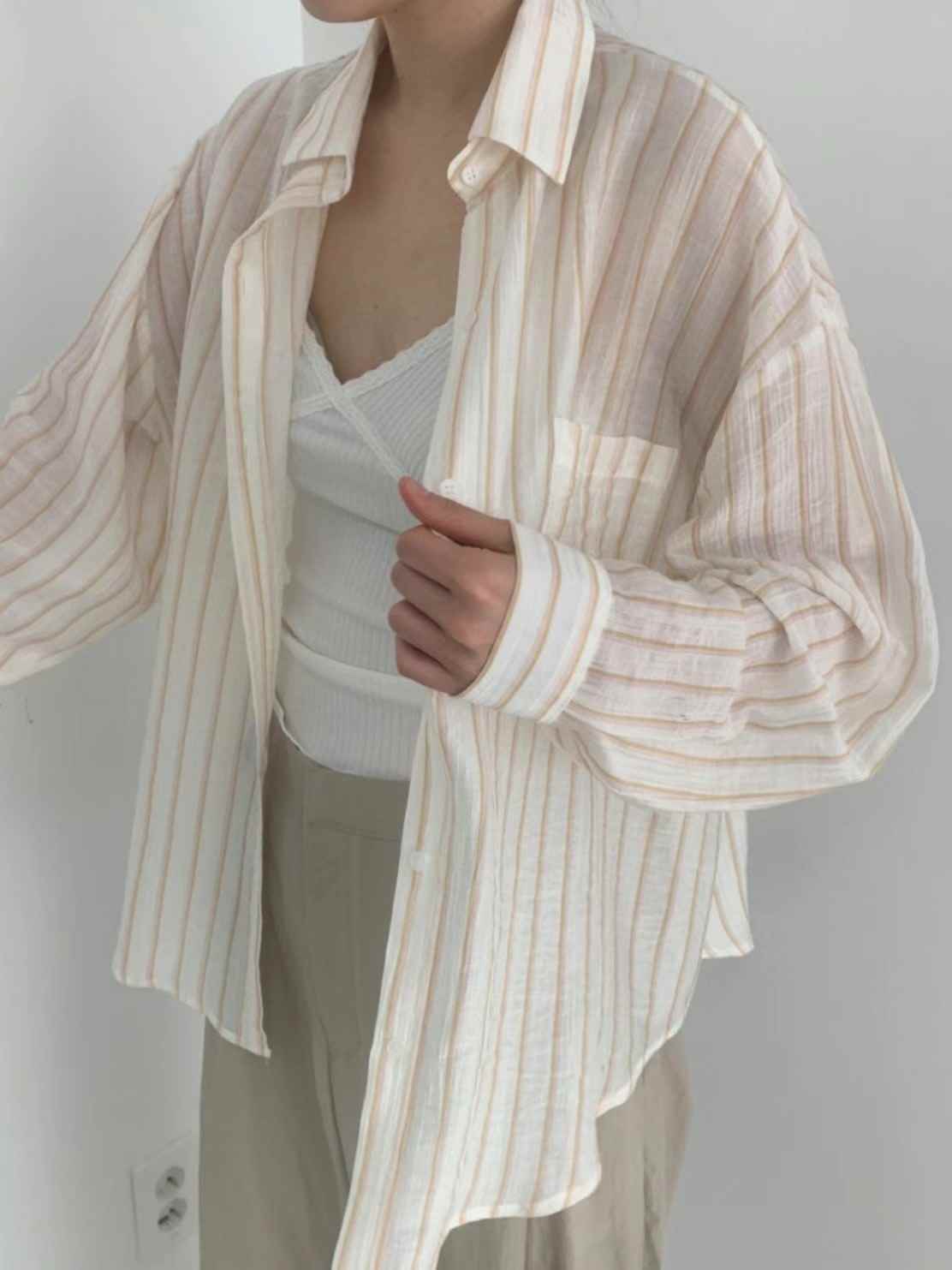 ALL OF US韓國直郵東大門實拍女裝新品休閑推薦襯衫蕾絲衫ALL OF US襯衫/蕾絲衫