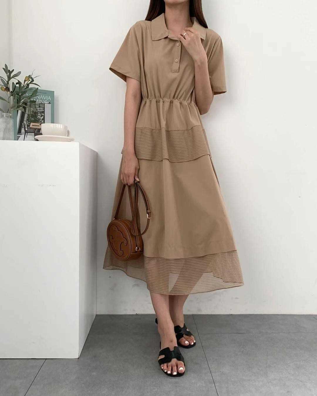 ANDANT韓國直郵東大門實拍女裝新品24春夏推薦職業連衣裙ANDANT連衣裙