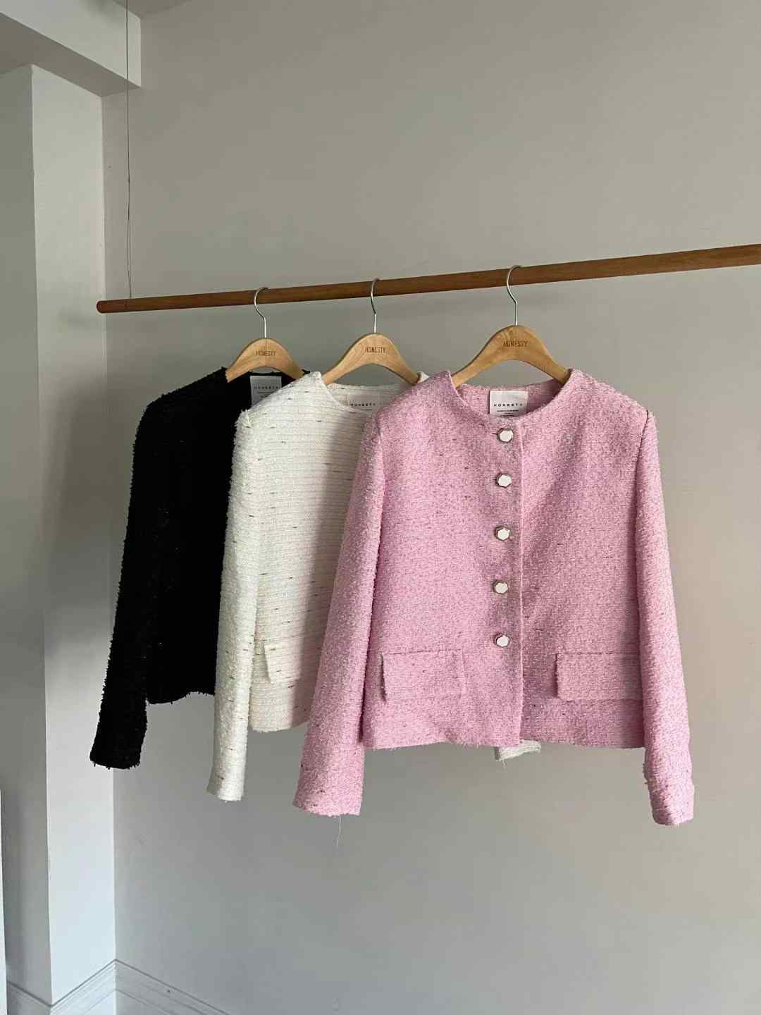 HONESTY韓國直郵東大門實拍女裝新款休閑職業推薦24春夏夾克HONESTY夾克