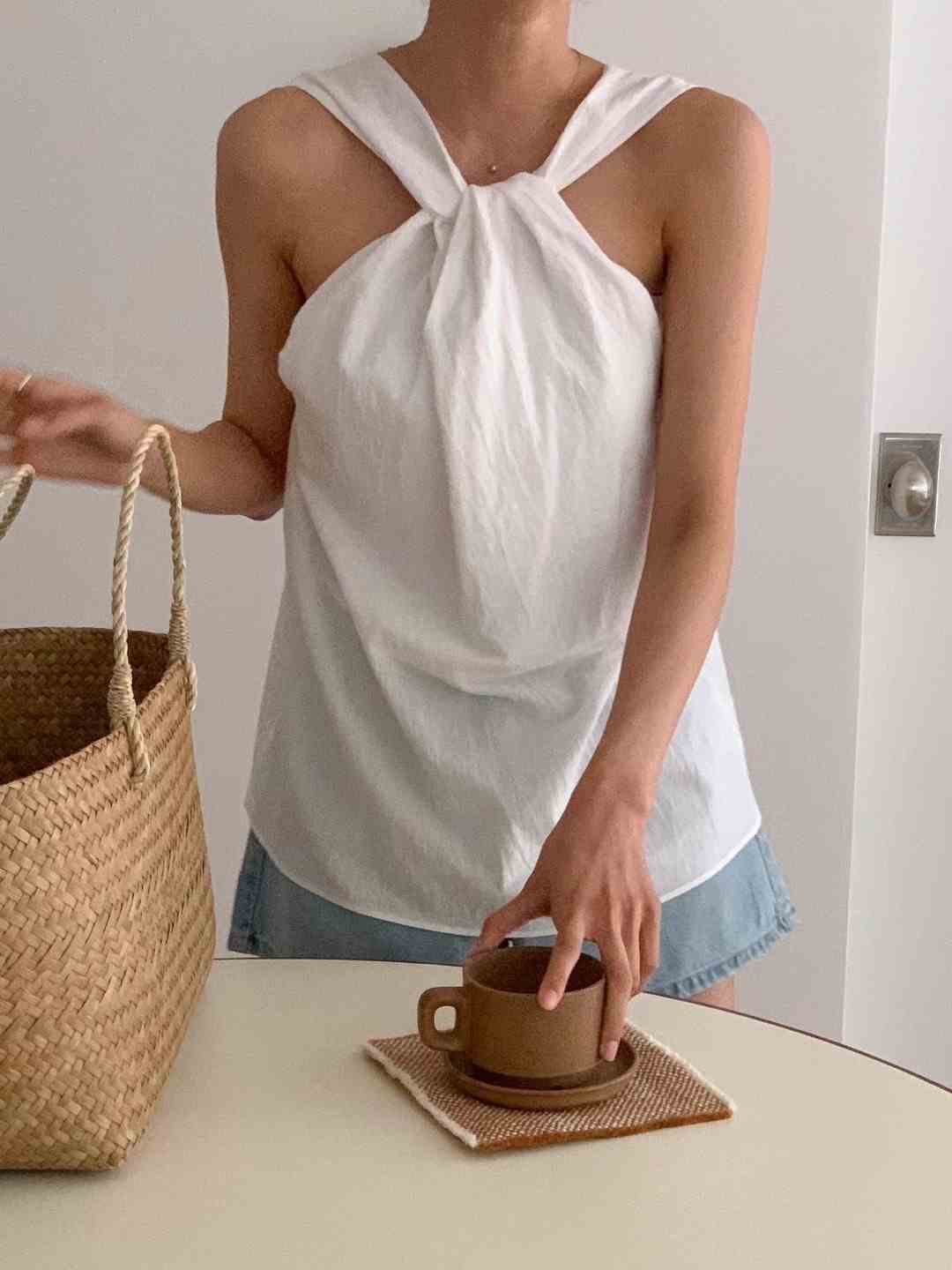 DEAR.FOREST韓國直郵女裝新品24春夏真品人氣時尚吊帶背心DEAR.FOREST吊帶/背心