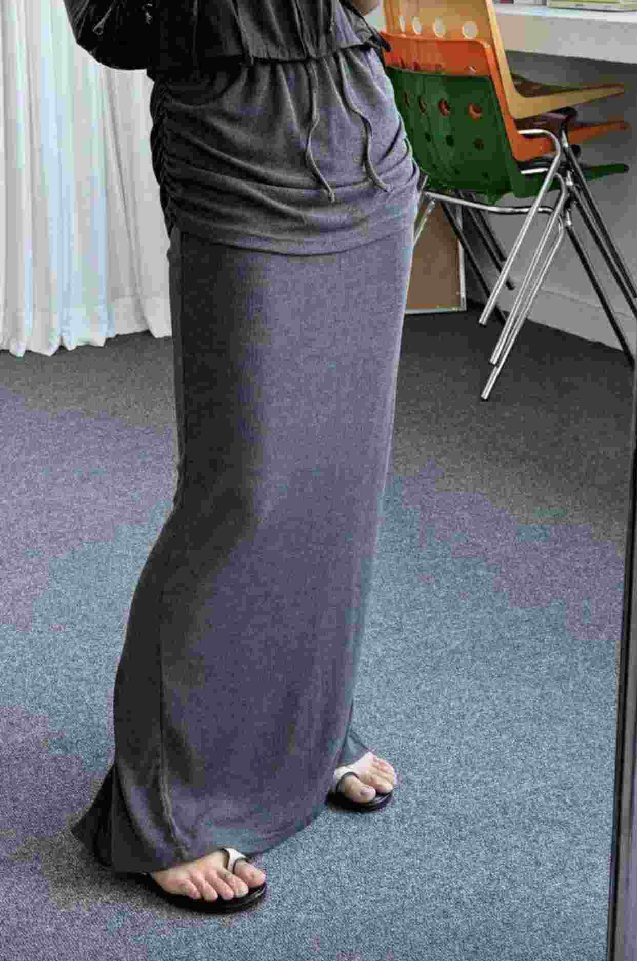 LAYOUT韓國直郵東大門實拍女裝新款24春夏休閑推薦人氣長裙LAYOUT長裙