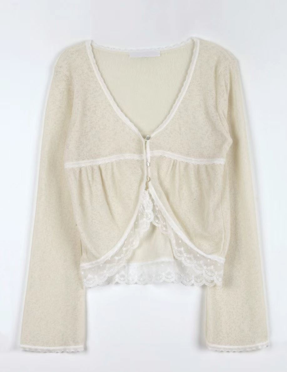 THELACREAM直郵韓國代購女裝新款真品推薦人氣時尚24春夏針織衫SPOON針織衫