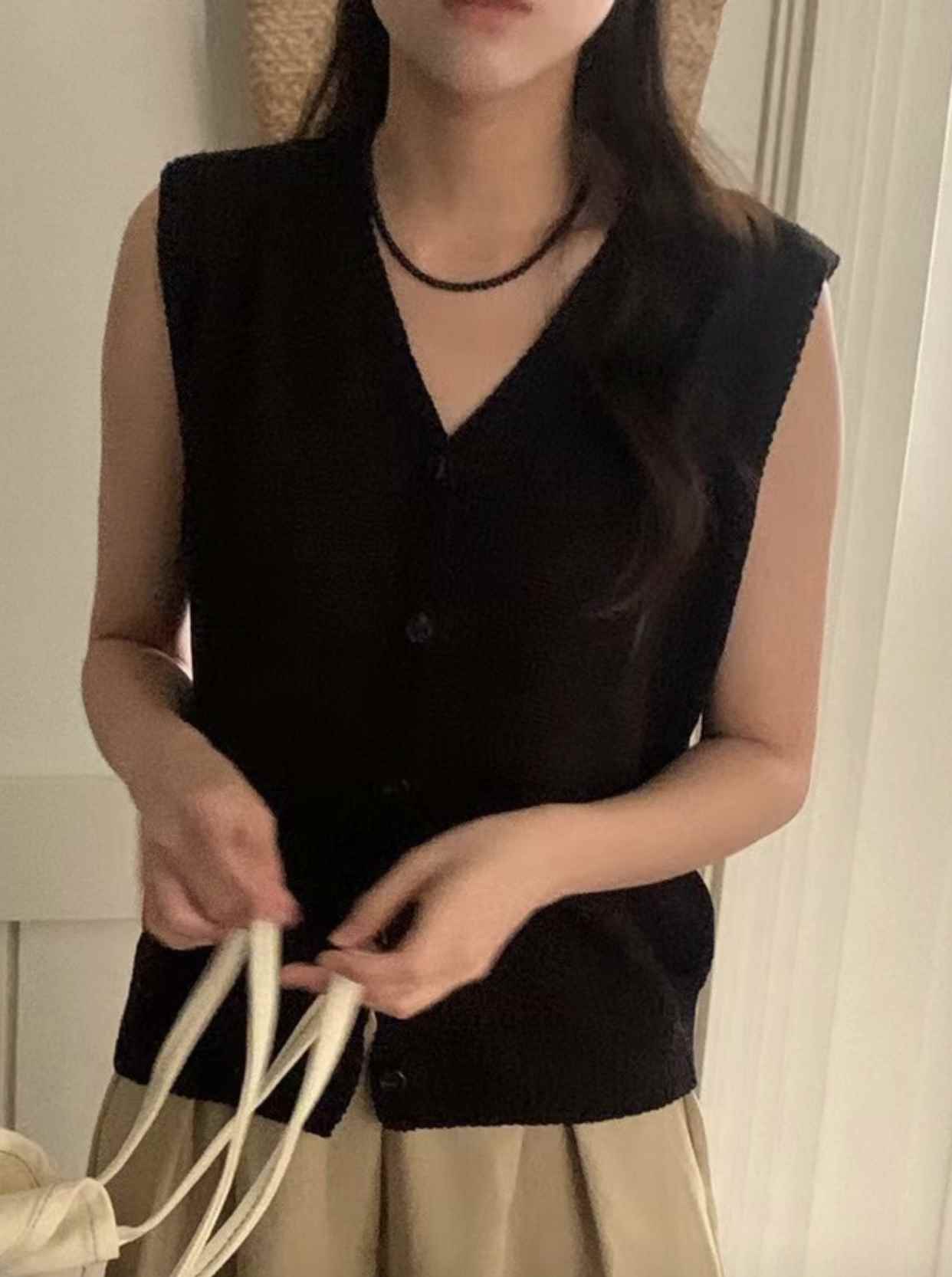 BABER直郵韓國代購女裝新款24春夏時尚休閑真品人氣熱賣馬甲THE ORA馬甲