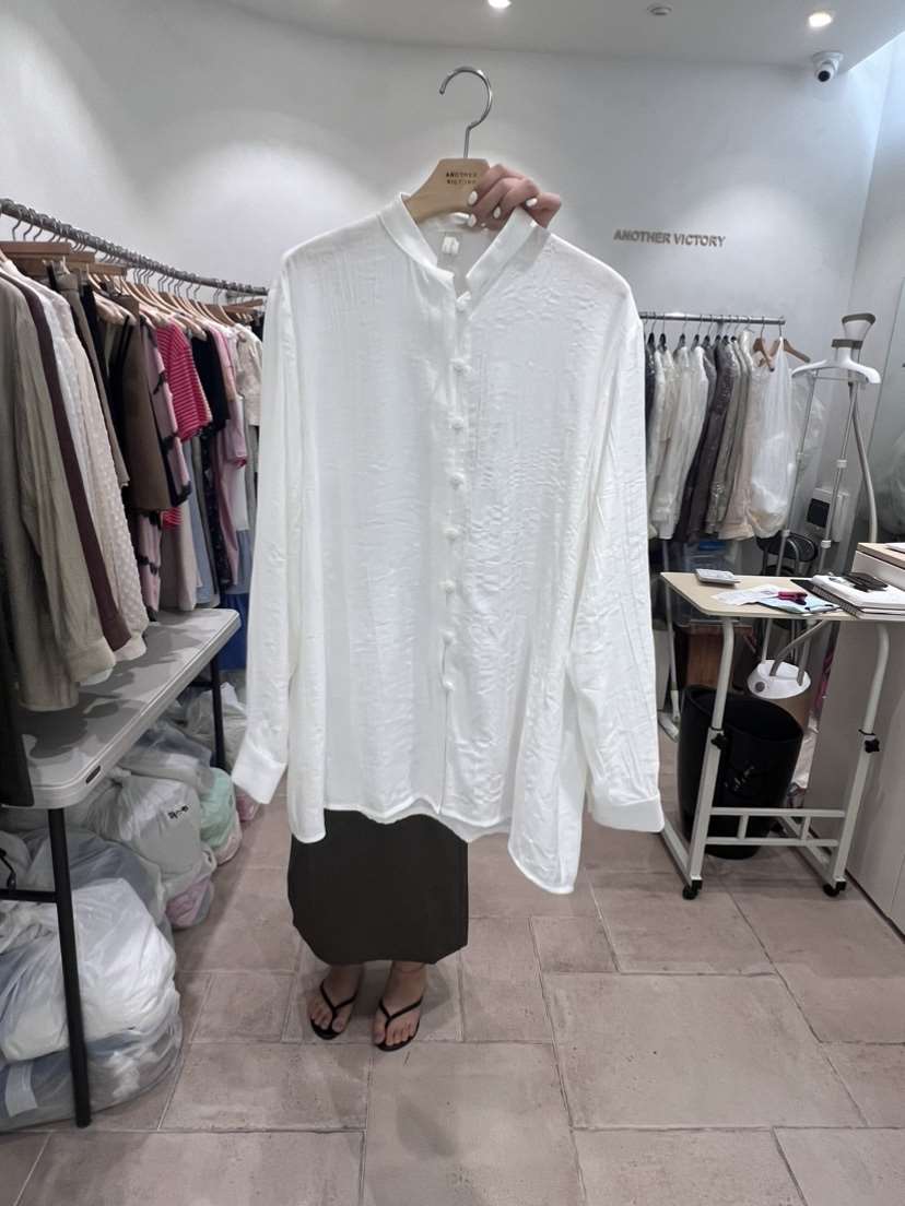 ANOTHER VICTORY韓國直郵女裝新品24春夏休閑襯衫蕾絲衫PRIVIE襯衫/蕾絲衫