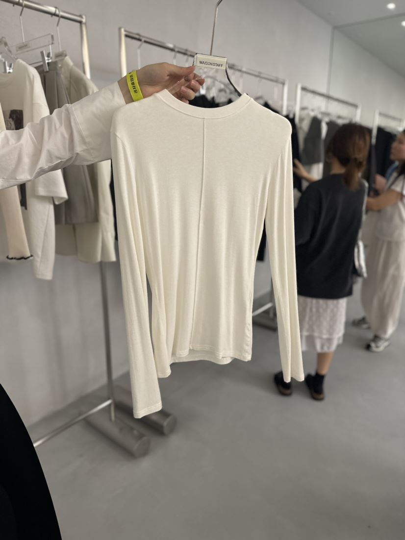 DOUBLE STANDARD/LE SMOKING韓國直郵東大門代購女裝新品熱賣長袖T恤MAISONSTAFF長袖T恤