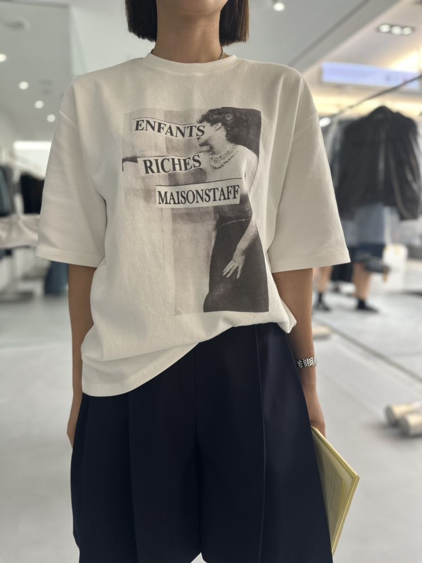 DOUBLE STANDARD/LE SMOKING直郵韓國代購女裝新品休閑T恤MAISONSTAFFT恤