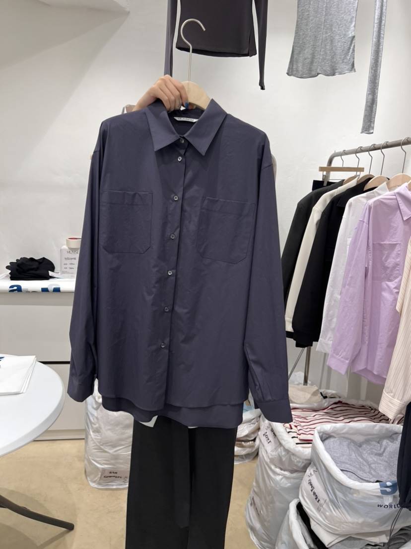 MUNSELL直郵韓國代購女裝新款24春夏熱賣時尚真品襯衫蕾絲衫MUNSELL襯衫/蕾絲衫