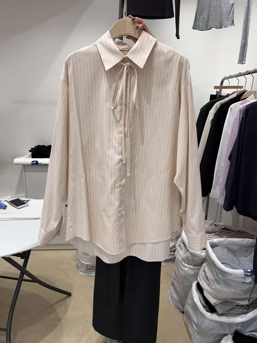MUNSELL韓國直郵女裝新品時尚休閑職業推薦24春夏襯衫蕾絲衫MUNSELL襯衫/蕾絲衫