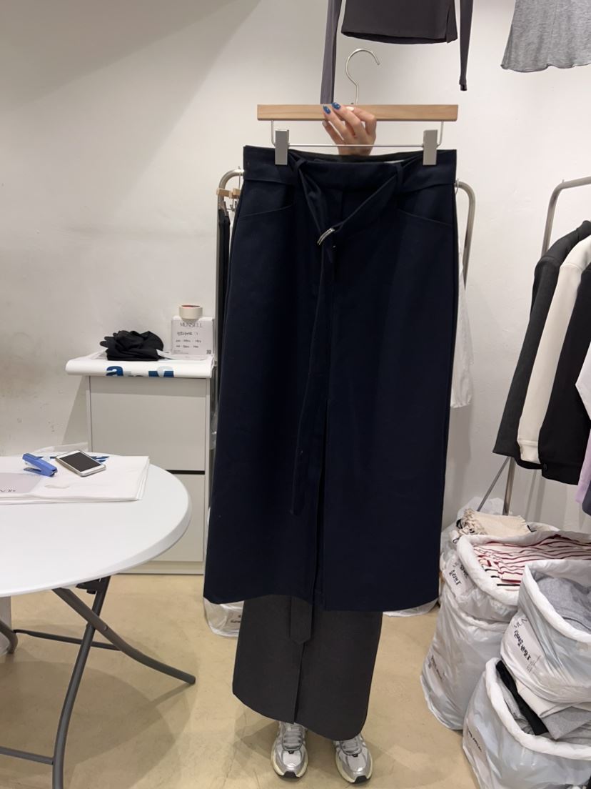 MUNSELL韓國直郵女裝新品人氣真品熱賣時尚半身裙中短裙腰帶MUNSELL半身裙/中短裙