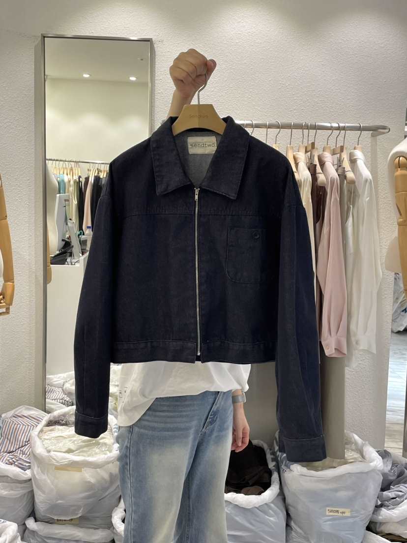 Sendtwo韓國直郵女裝新款推薦職業24春夏真品人氣休閑夾克SENDTWO夾克